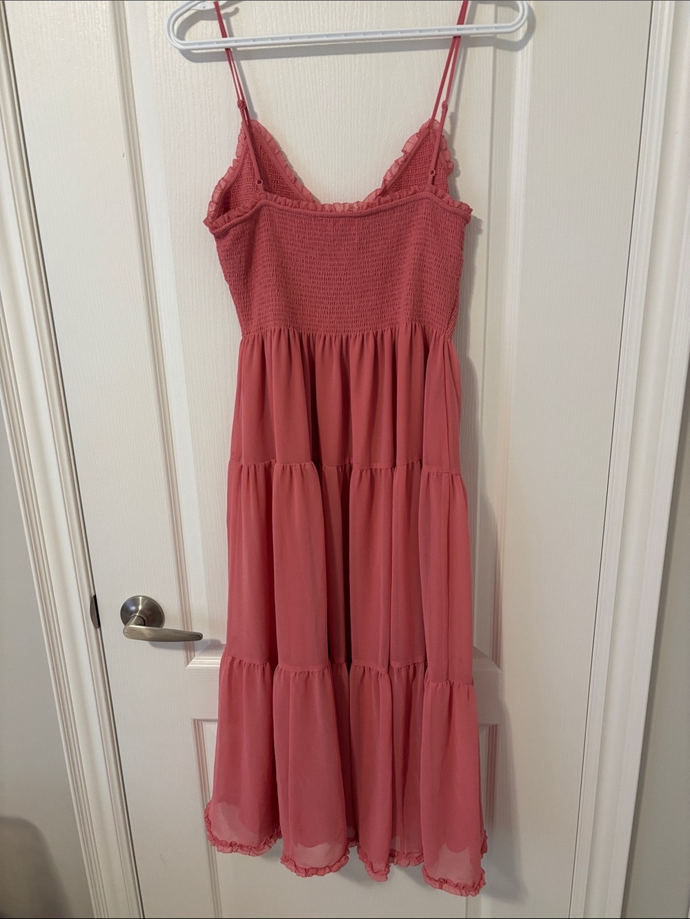 Wilfred Dusty Rose Tiered Midi Dress - Picture 3 of 3